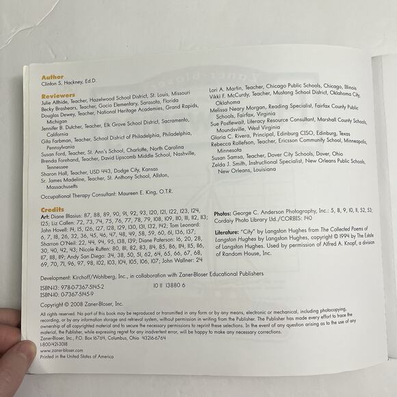 ZB Zaner Bloser Handwriting 2C Student Edition Paperback Educational Workbook - Picture 3 of 9